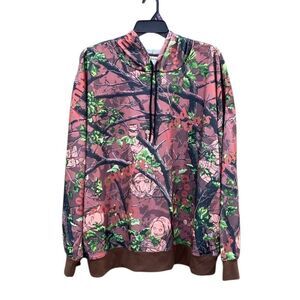 Men's Chucky in Camo Graphic Fleece Hoodie Sweatshirt Size 2XL